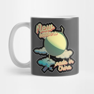 Bobber in a shape of balloon, black outline Mug